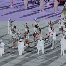 Tokija2020: Atklāšanas ceremonija. Foto: LOK/Ilmārs Znotiņš