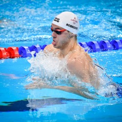 Tokija2020: peldēšana, Bobrovs. Foto: LOK/ Ilmārs Znotiņš