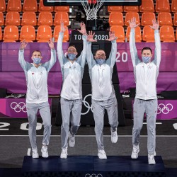 Tokija2020: Basketbols 3x3. Foto: LOK/ Mikus Kļaviņš