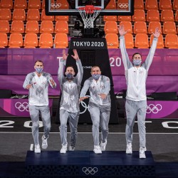 Tokija2020: Basketbols 3x3. Foto: LOK/ Mikus Kļaviņš